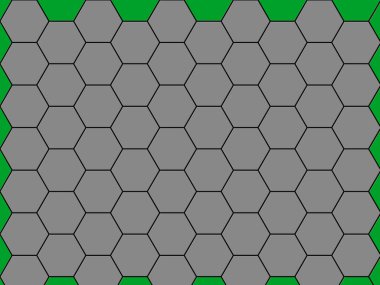 Altıgenlerin kusursuz deseni, bal peteği.