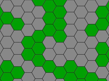 Yeşil altıgen arka plan