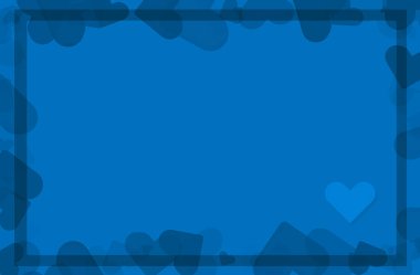 Kalp şeklinde bir geçmişi olan Sevgililer Günü kartı.