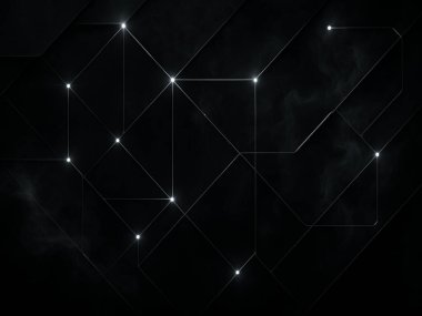 Bir sürü beyaz ışığı olan siyah bir arkaplan.