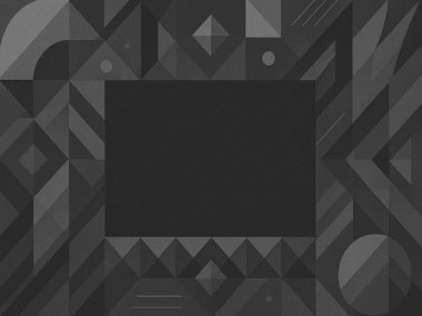 Siyah ve beyaz olarak soyut geometrik desen.