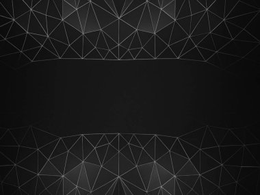 koyu soyut geometrik çokgen doku