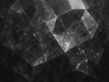 koyu siyah ve beyaz çokgen arkaplan, üçgen desen