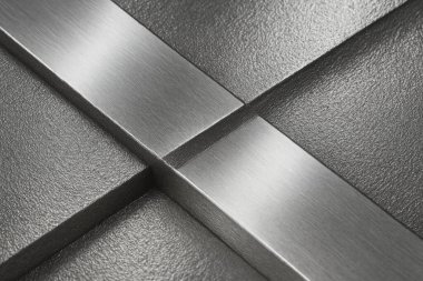 Gümüş metalin soyut arkaplanı