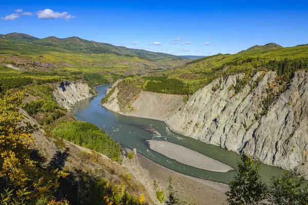 Stock image Overlooking the Stikine RIver canyon near Telegraph Creek, British Columbia