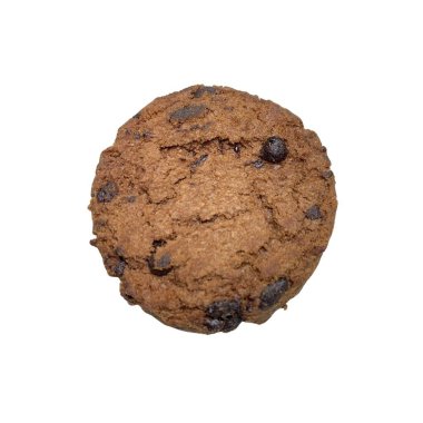  Beyaz arka planda izole çikolatalı kurabiyeler