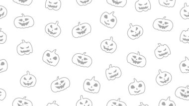 Cadılar Bayramı modeli. El çizimi ürkütücü balkabağı Jack o pürüzsüz desen