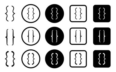 Ev sembolü. Ev seti simgesi. Ev düz simgesi vektör çizimi