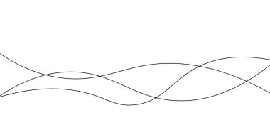 Çizgi dalgalı soyut vektör arkaplanı. Eğri dalgalar pürüzsüz desen. Çizgi çizgili grafik şablonu. Vektör illüstrasyonu.