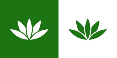 Merijuana ya da kenevir logosu tasarımı. Premium Vektörü