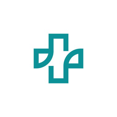 Modern sağlık sağlık logosu tasarımı. Premium Vektörü