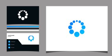 Yaratıcı kavram ve kartvizitli O harfi logosu tasarımı. Premium Vektörü