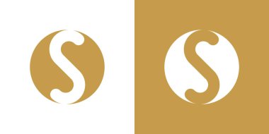 S harfi logo tasarımı ve yaratıcı konsept. Premium Vektörü