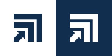 Modern konsept ok logosu tasarımı. Premium Vektörü