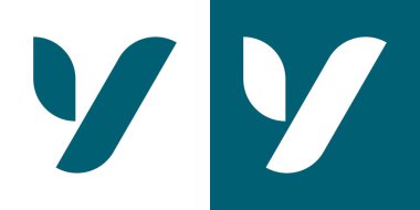 Y harfi logo tasarımı ve yaratıcı konsept. Premium Vektörü