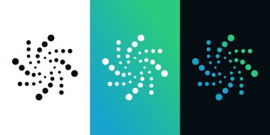 Modern konseptli soyut enerji logosu tasarımı. Premium Vektörü