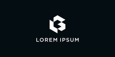 Eşsiz bir çizgi konsepti olan G harfi logo tasarımı. Premium Vektörü