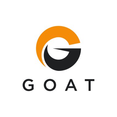 Creative letter g goat logo design. Premium Vector