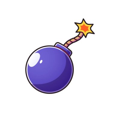 bom illüstrasyonu etiket, klip ve diğer şeyler için uygun