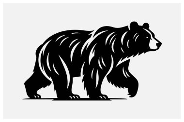 Explore a high-quality black color bear silhouette ideal for logos artwork and design projects. This simple yet powerful bear silhouette adds a bold touch to any creative work. Download and use it for digital or print designs. clipart