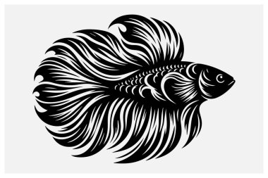 A sleek black color fish silhouette perfect for logos, artwork, and creative designs. This simple yet elegant fish silhouette adds a touch of nature and tranquility to any project. Ideal for digital and print applications in various artistic styles. clipart