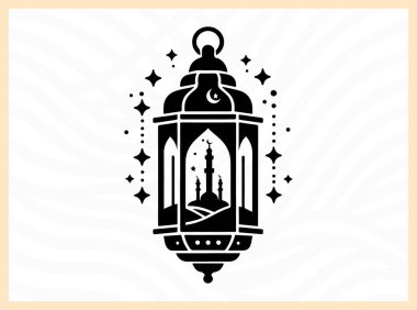 Ramazan fenerlerinin büyüleyici silueti, Ramazan temalı sanat eserleri, şenlik tasarımları ve Ramazan 'ın ruhunu, ailesini ve ruhsal bütünlüğünü yansıtan kültürel görseller için Ramazan İdeal' in ışığını, inancını ve kutlamasını sembolize ediyor.