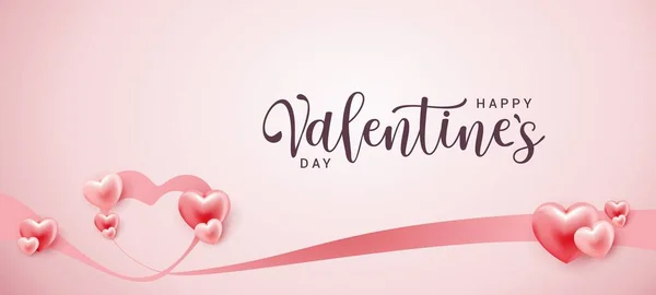 Kalp şeklinde pembe arka planda kalpleri olan sevgililer günü kartı. vektör tasarımı.