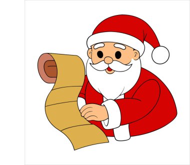 charming Santa Claus with festive ornaments vector art, perfect for holiday designs, greeting cards, and seasonal decorations. bring the joy of Christmas to your projects with this cheerful illustration. clipart