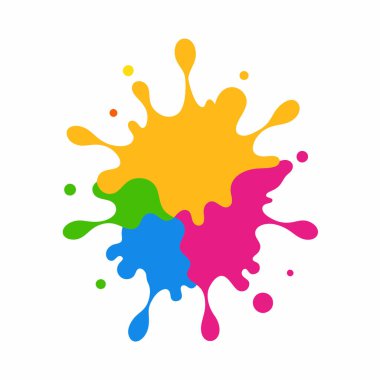  Celebrate Holi with this vibrant paint splash background, featuring colorful splatters and drops. Perfect for festive projects, digital art, and decor that captures the spirit of color. clipart