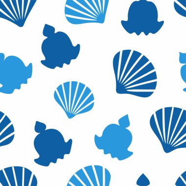  Bring the beach to your designs with this seamless seashell pattern. Ideal for summer-themed projects, decor, fabric, and digital art inspired by coastal vibes and ocean beauty. clipart