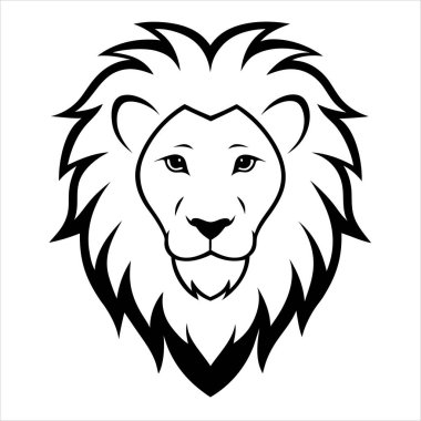 Capture strength and elegance with this majestic lion head logo vector. Perfect for branding, emblems, and designs that symbolize power and sophistication in digital and print projects. clipart