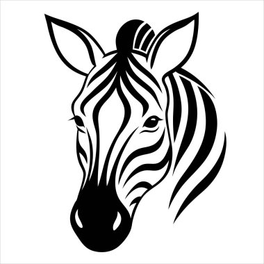  Capture the essence of the wild with this zebra head logo illustration, perfect for branding, designs, and decor. A striking choice for bold, nature-inspired digital projects. clipart