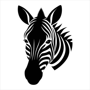  Capture the essence of the wild with this zebra head logo illustration, perfect for branding, designs, and decor. A striking choice for bold, nature-inspired digital projects. clipart