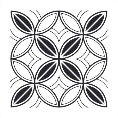 A versatile collection of geometric ornament decorative elements in vector format. Perfect for creating elegant designs, patterns, borders, and modern art with intricate symmetry and style. clipart