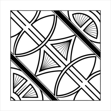 A versatile collection of geometric ornament decorative elements in vector format. Perfect for creating elegant designs, patterns, borders, and modern art with intricate symmetry and style. clipart