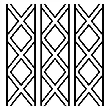 A versatile collection of geometric ornament decorative elements in vector format. Perfect for creating elegant designs, patterns, borders, and modern art with intricate symmetry and style. clipart