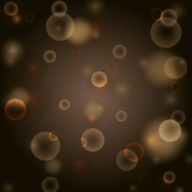 Siyah arka planda kahverengi ve ateşli turuncu bokeh. Turuncu Noel arkaplanı, Noel arkaplanı. Korkunç Cadılar Bayramı konsepti, cadılar bayramı geçmişi.