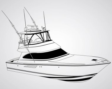 Tekne Vektörü Bir Rengi 