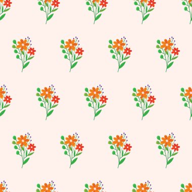 Soyut Klasik Kusursuz Çiçeksiz Desen Tasarımı