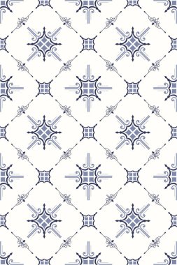 Vintage Geometric Abstract seamless tiles pattern design clipart