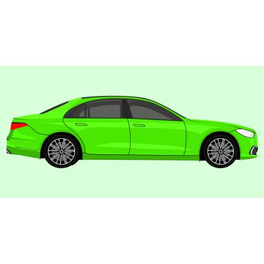 Aşırı Gerçekçi Araba Vektörü Tasarımı