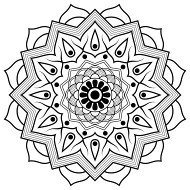 Dijital Sanat için Modern Mandala Tasarımı