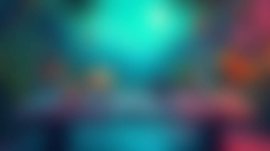 Canlı, soyut bir arka plan. Dalgalı, mavi ve pembe renklerin pürüzsüz bir gradyanı var. Rüya gibi, odak dışı bir bokeh etkisi var..