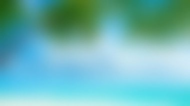 Yumuşak yeşil ve parlak mavi renklerin gradyanı, doğa ya da su hissini çağrıştıran soyut ve odak dışı bir görüntü..