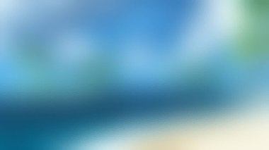 Yumuşak, soyut bir arkaplan. Derin maviden açık maviye, yeşilliklere ve sarı ipuçlarına geçiş..