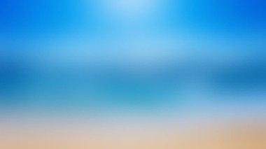 Canlı, pikselleştirilmiş soyut bir resim kumlu bir kumsalın parlak mavi bir gökyüzü ile yumuşak bir ışık kaynağı ile buluşmasını tasvir ediyor..