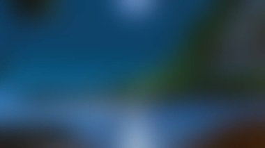 Bulanık, soyut bir görüntü baskın mavi ve yeşil renkli ışık çizgileri, dokulu ve atmosferik bir görsel yaratıyor..