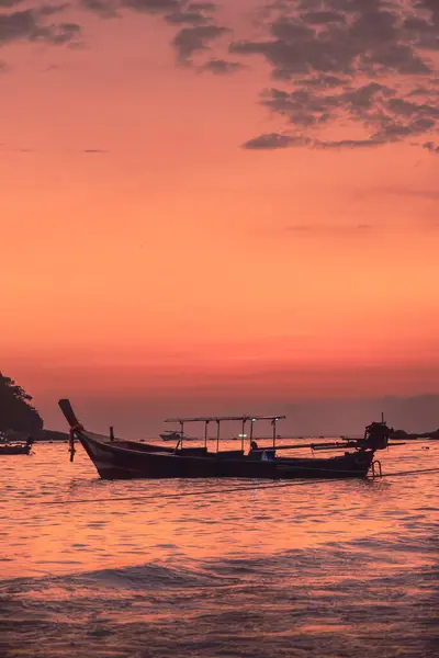 stock image Colorful sunset on Kata beach, Phuket