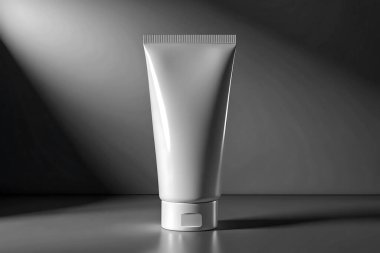 Tek renkli Boş Tüplü Model Minimalist Cilt Paketleme Tasarımı Güzellik Ürünleri Tasarımı