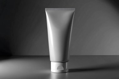 Tek renkli Boş Tüplü Model Minimalist Cilt Paketleme Tasarımı Güzellik Ürünleri Tasarımı